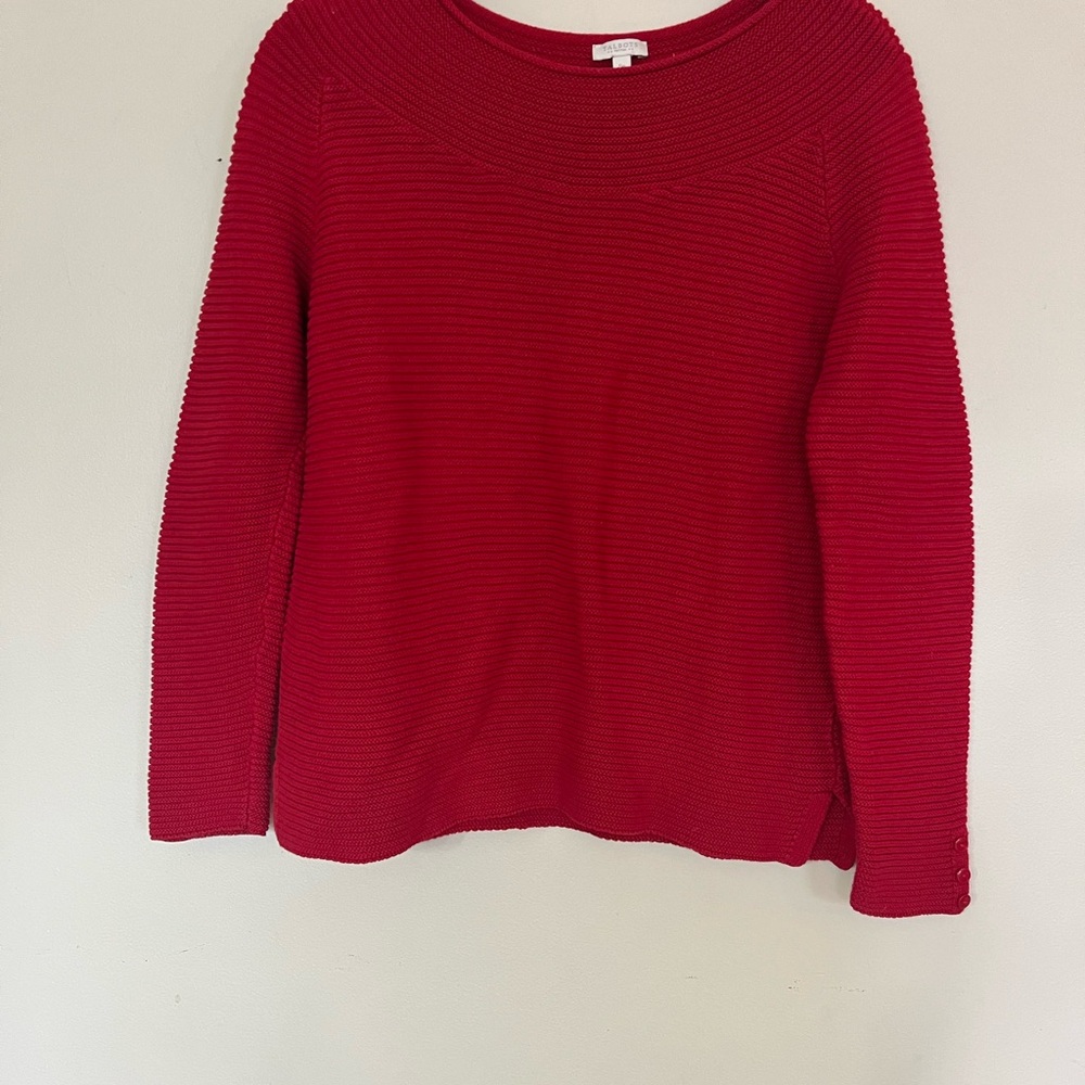 Talbots Vibrant Red Knit Top